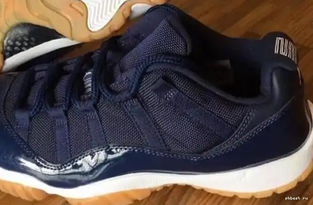 Authentic Air Navy Gum Jordan Low 11 0519